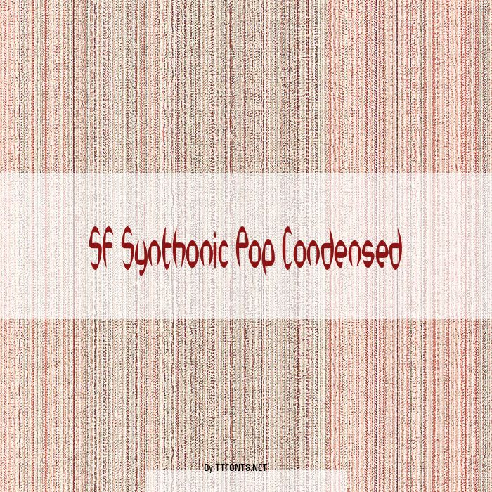 SF Synthonic Pop Condensed example